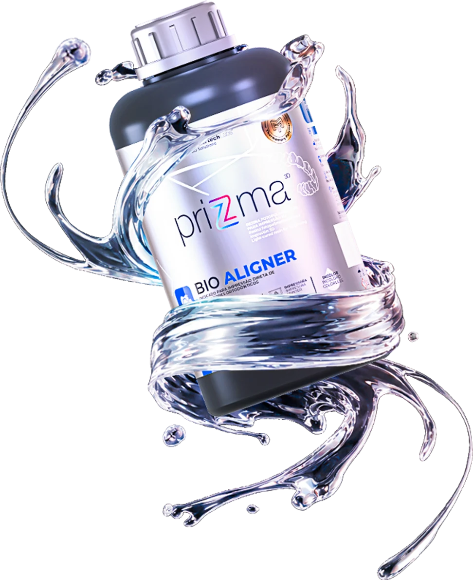 Frasco PriZma Bio Aligner, resina para impressão 3D